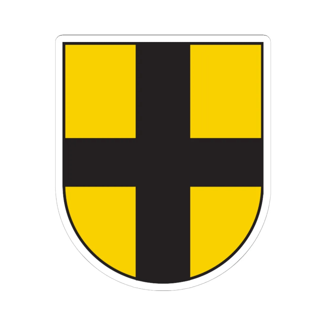 Wappen Eschikofen (Switzerland) (Coat of Arms) STICKER Vinyl Kiss-Cut Decal 6 Inch White - The Sticker Space