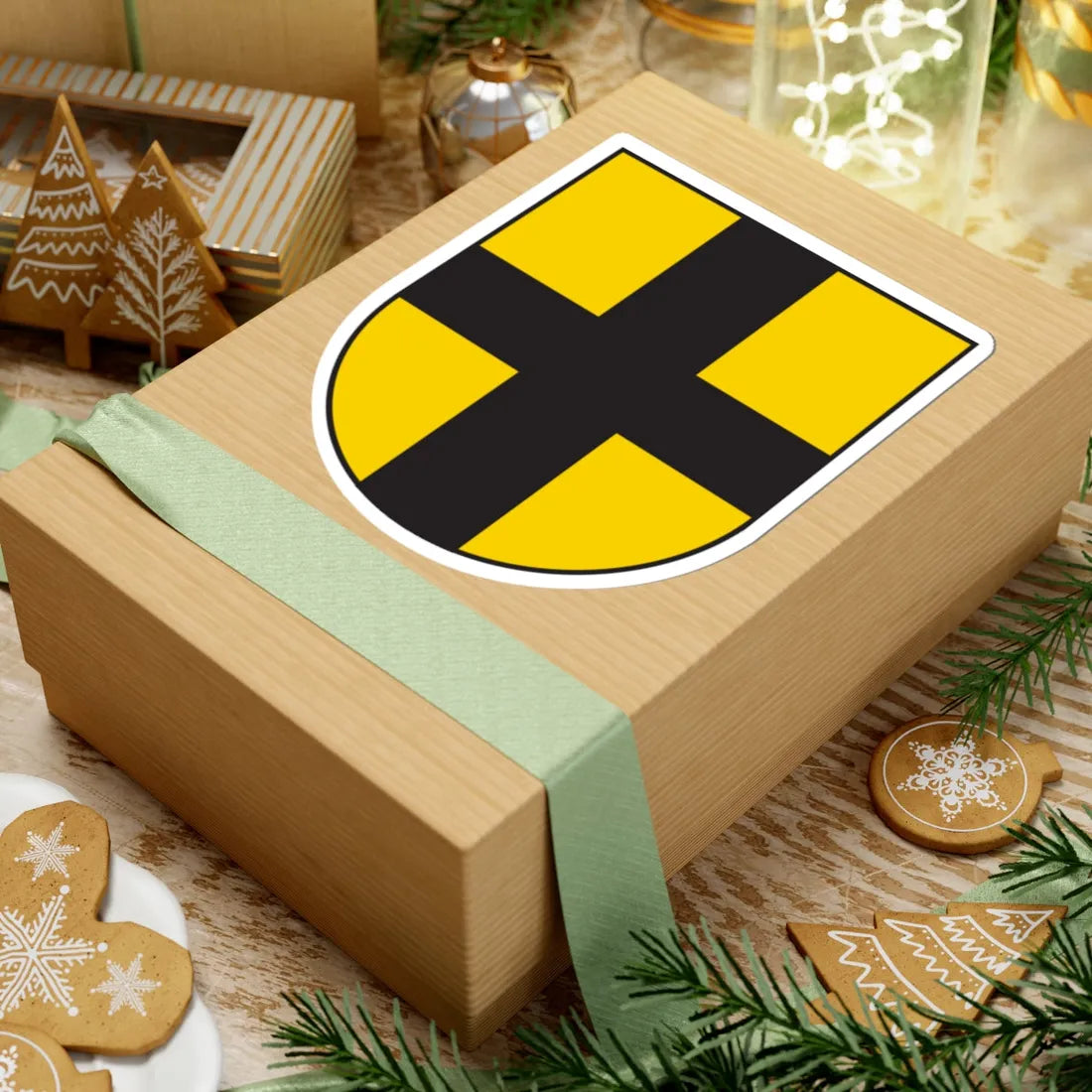 Wappen Eschikofen (Switzerland) (Coat of Arms) STICKER Vinyl Kiss-Cut Decal - The Sticker Space