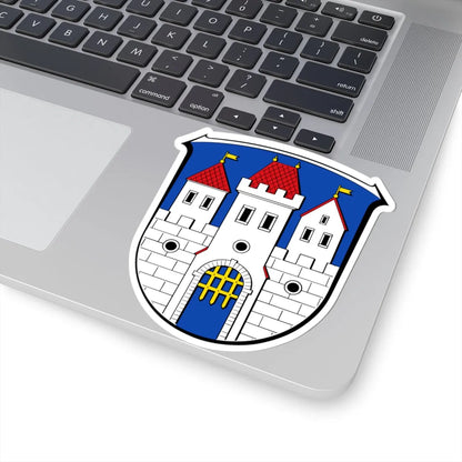 Wappen Fischbachtal (Germany) (Coat of Arms) STICKER Vinyl Kiss-Cut Decal - The Sticker Space