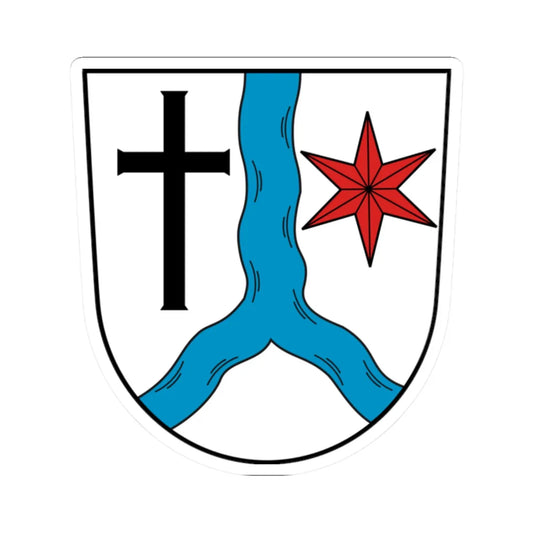 Wappen Fischern (Germany) (Coat of Arms) STICKER Vinyl Kiss-Cut Decal 2 Inch White - The Sticker Space