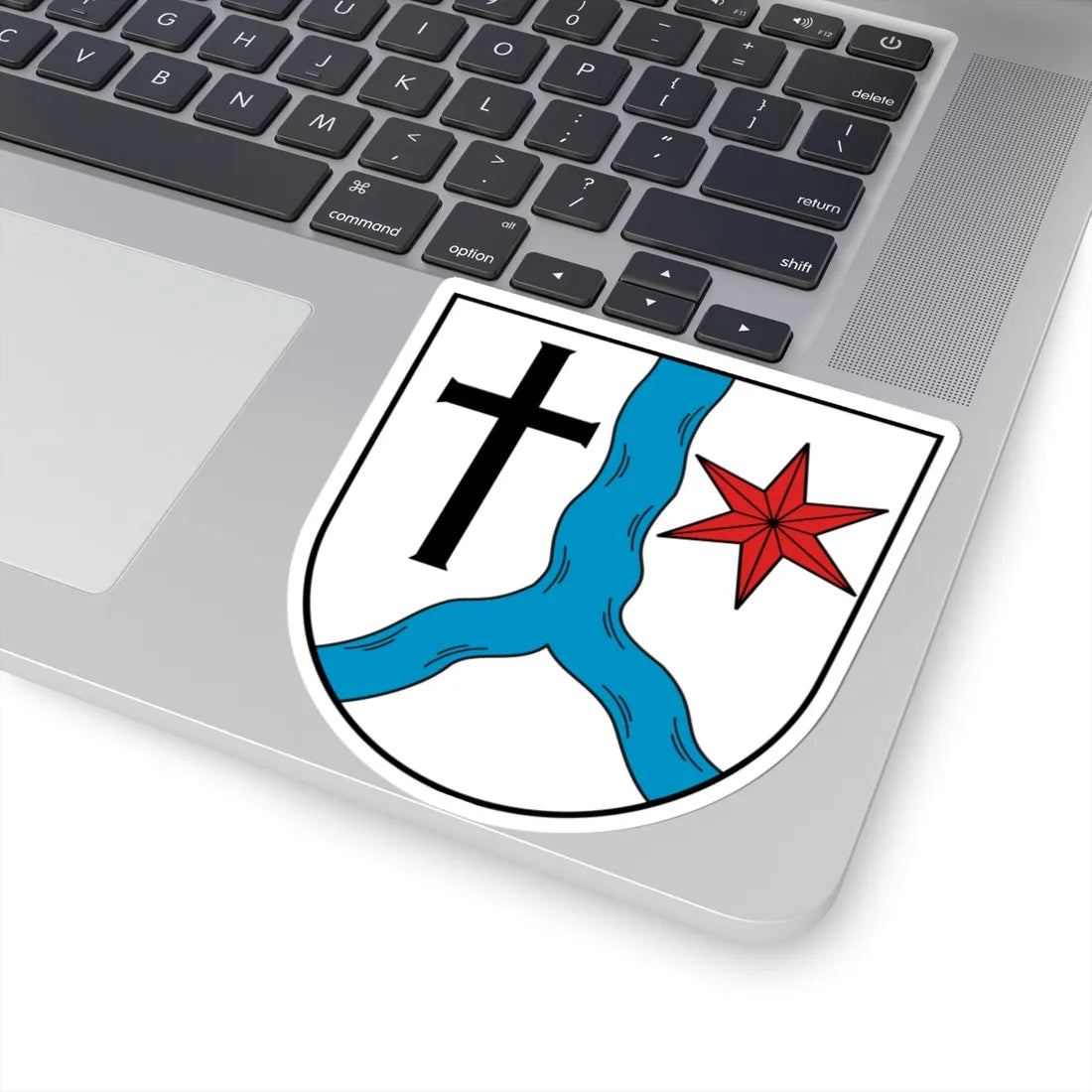 Wappen Fischern (Germany) (Coat of Arms) STICKER Vinyl Kiss-Cut Decal - The Sticker Space