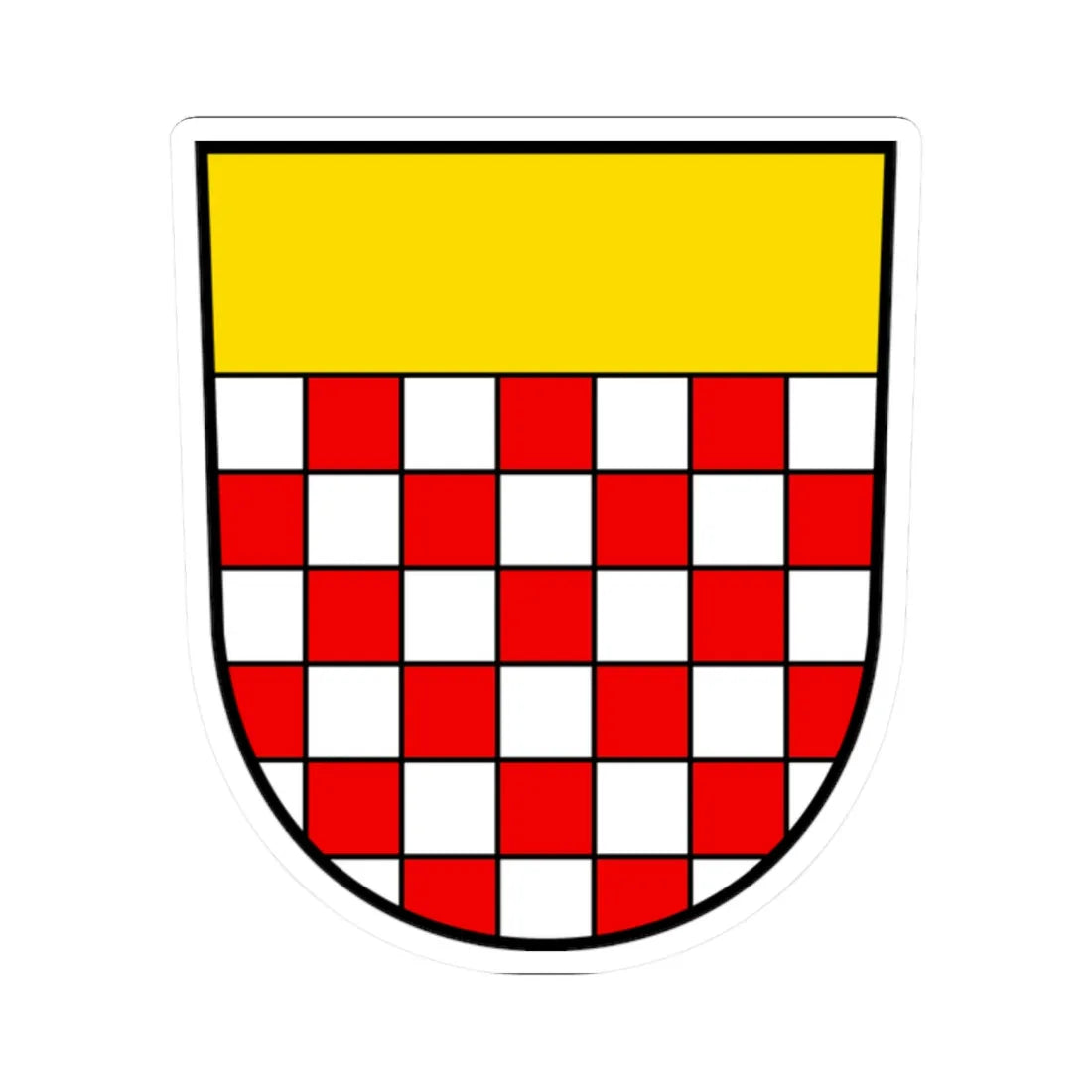 Wappen Flawil (Switzerland) (Coat of Arms) STICKER Vinyl Kiss-Cut Decal 2 Inch White - The Sticker Space