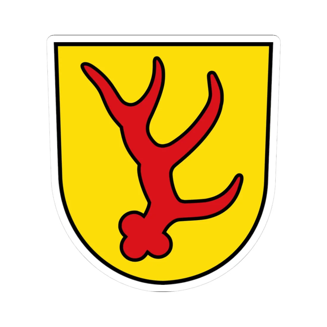 Wappen Forst Lausitz (Germany) (Coat of Arms) STICKER Vinyl Kiss-Cut Decal 3 Inch White - The Sticker Space