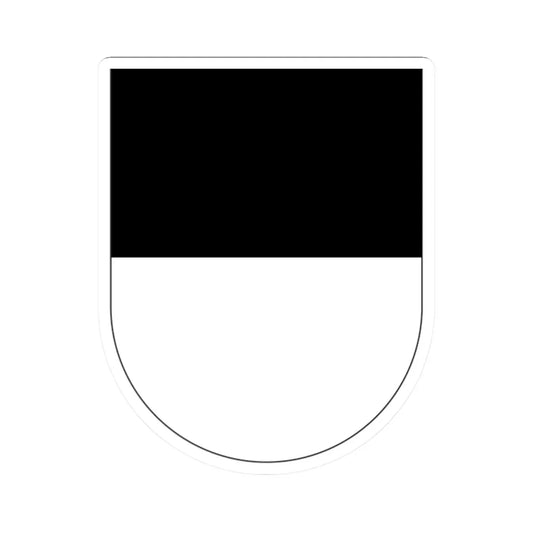 Wappen Freiburg matt (Switzerland) (Coat of Arms) STICKER Vinyl Kiss-Cut Decal 2 Inch White - The Sticker Space