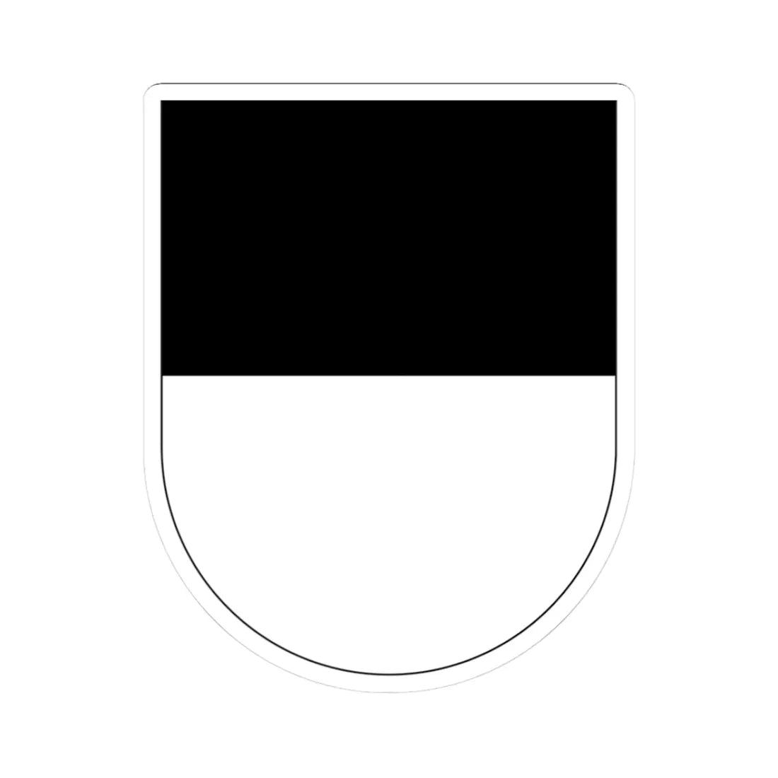 Wappen Freiburg matt (Switzerland) (Coat of Arms) STICKER Vinyl Kiss-Cut Decal 3 Inch White - The Sticker Space