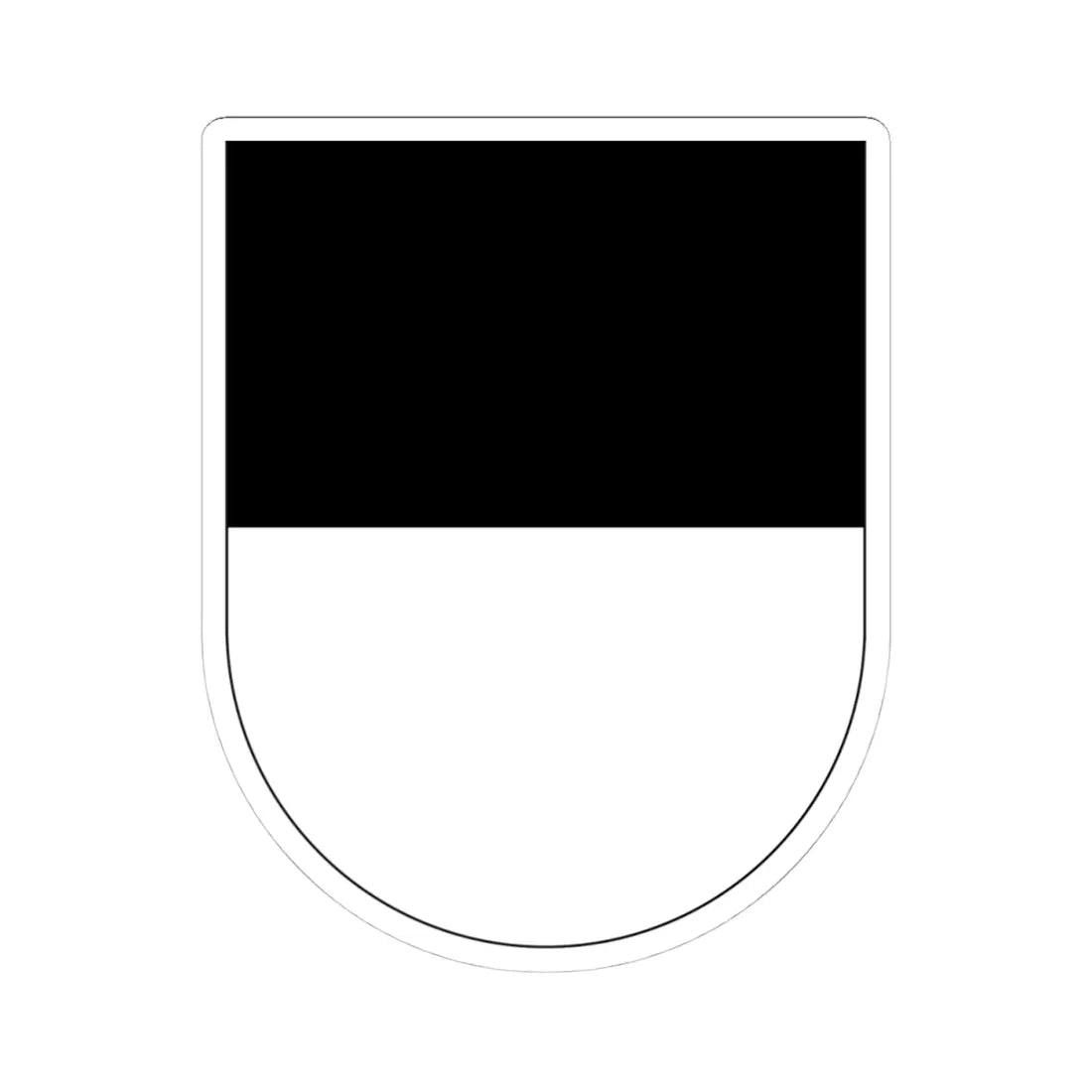 Wappen Freiburg matt (Switzerland) (Coat of Arms) STICKER Vinyl Kiss-Cut Decal 4 Inch White - The Sticker Space