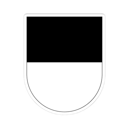 Wappen Freiburg matt (Switzerland) (Coat of Arms) STICKER Vinyl Kiss-Cut Decal 4 Inch White - The Sticker Space