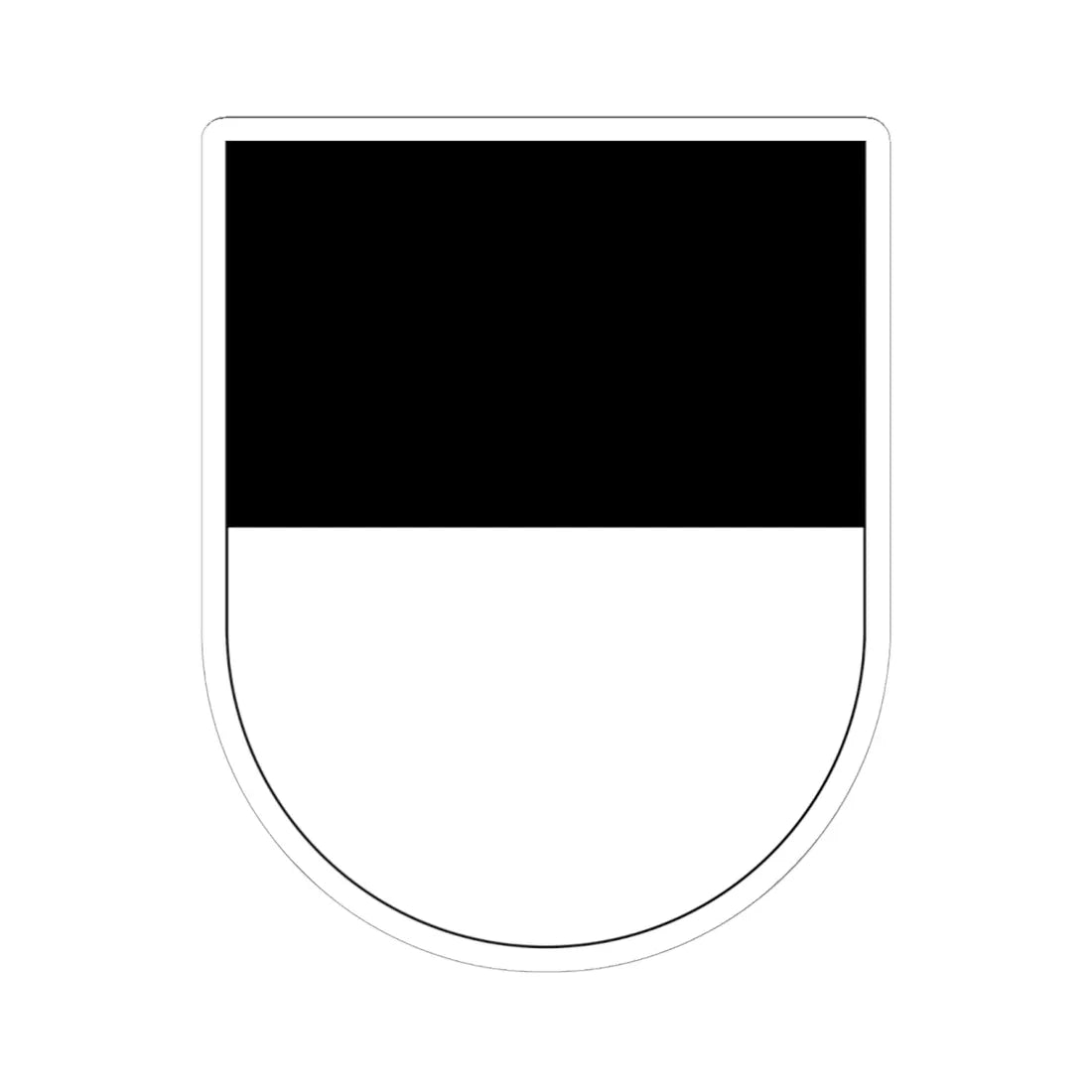 Wappen Freiburg matt (Switzerland) (Coat of Arms) STICKER Vinyl Kiss-Cut Decal 6 Inch White - The Sticker Space