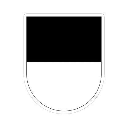 Wappen Freiburg matt (Switzerland) (Coat of Arms) STICKER Vinyl Kiss-Cut Decal 6 Inch White - The Sticker Space