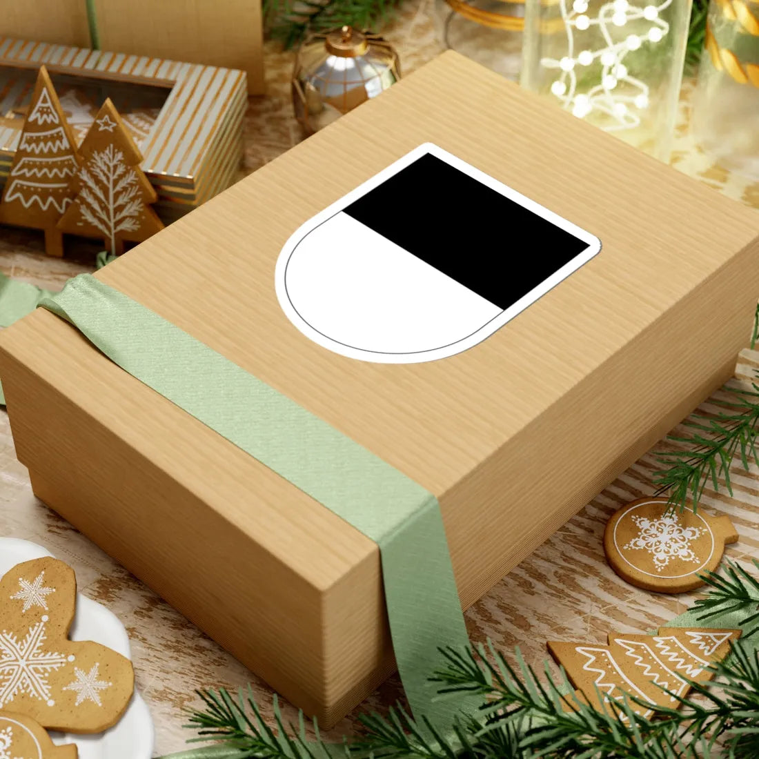 Wappen Freiburg matt (Switzerland) (Coat of Arms) STICKER Vinyl Kiss-Cut Decal - The Sticker Space