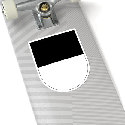 Wappen Freiburg matt (Switzerland) (Coat of Arms) STICKER Vinyl Kiss-Cut Decal - The Sticker Space