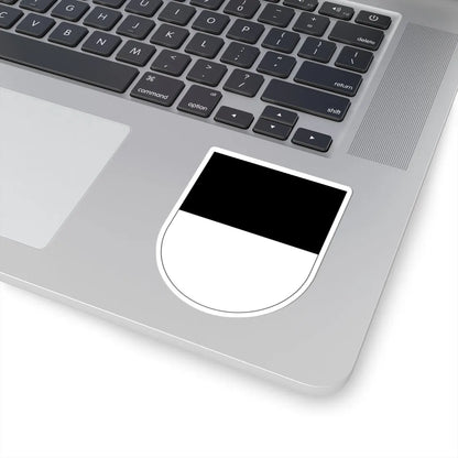 Wappen Freiburg matt (Switzerland) (Coat of Arms) STICKER Vinyl Kiss-Cut Decal - The Sticker Space