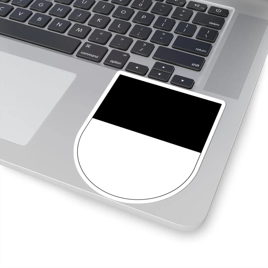 Wappen Freiburg matt (Switzerland) (Coat of Arms) STICKER Vinyl Kiss-Cut Decal - The Sticker Space