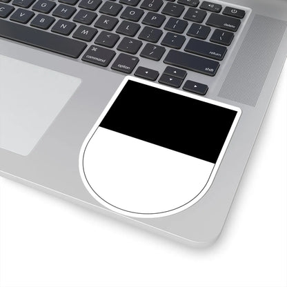 Wappen Freiburg matt (Switzerland) (Coat of Arms) STICKER Vinyl Kiss-Cut Decal - The Sticker Space