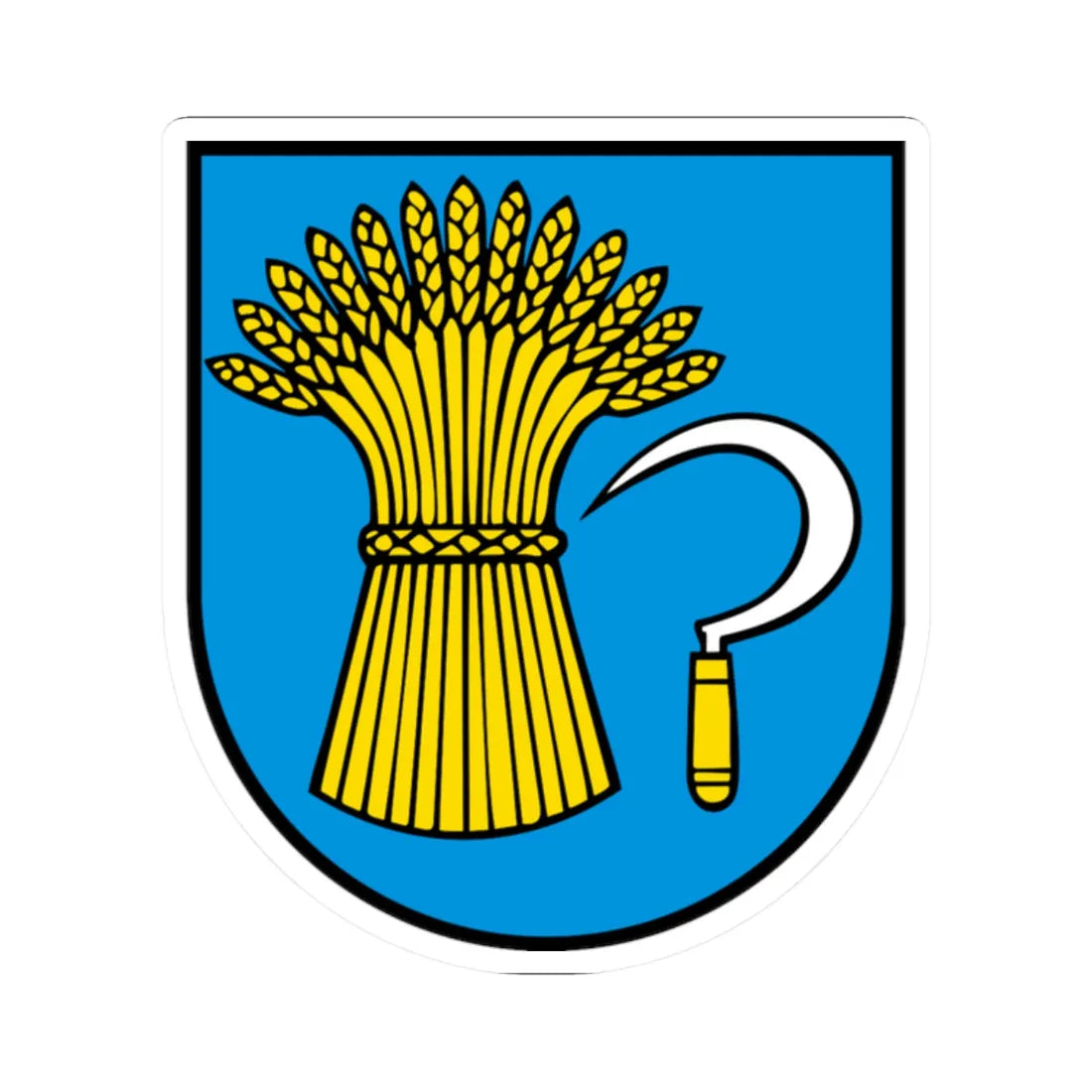 Wappen Freienwil (Switzerland) (Coat of Arms) STICKER Vinyl Kiss-Cut Decal 2 Inch White - The Sticker Space