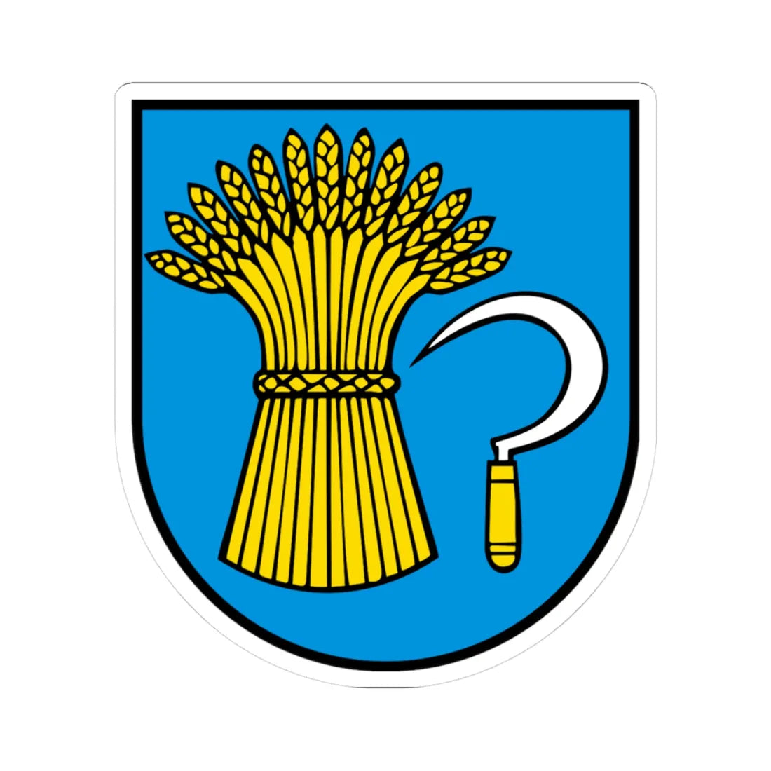 Wappen Freienwil (Switzerland) (Coat of Arms) STICKER Vinyl Kiss-Cut Decal 3 Inch White - The Sticker Space