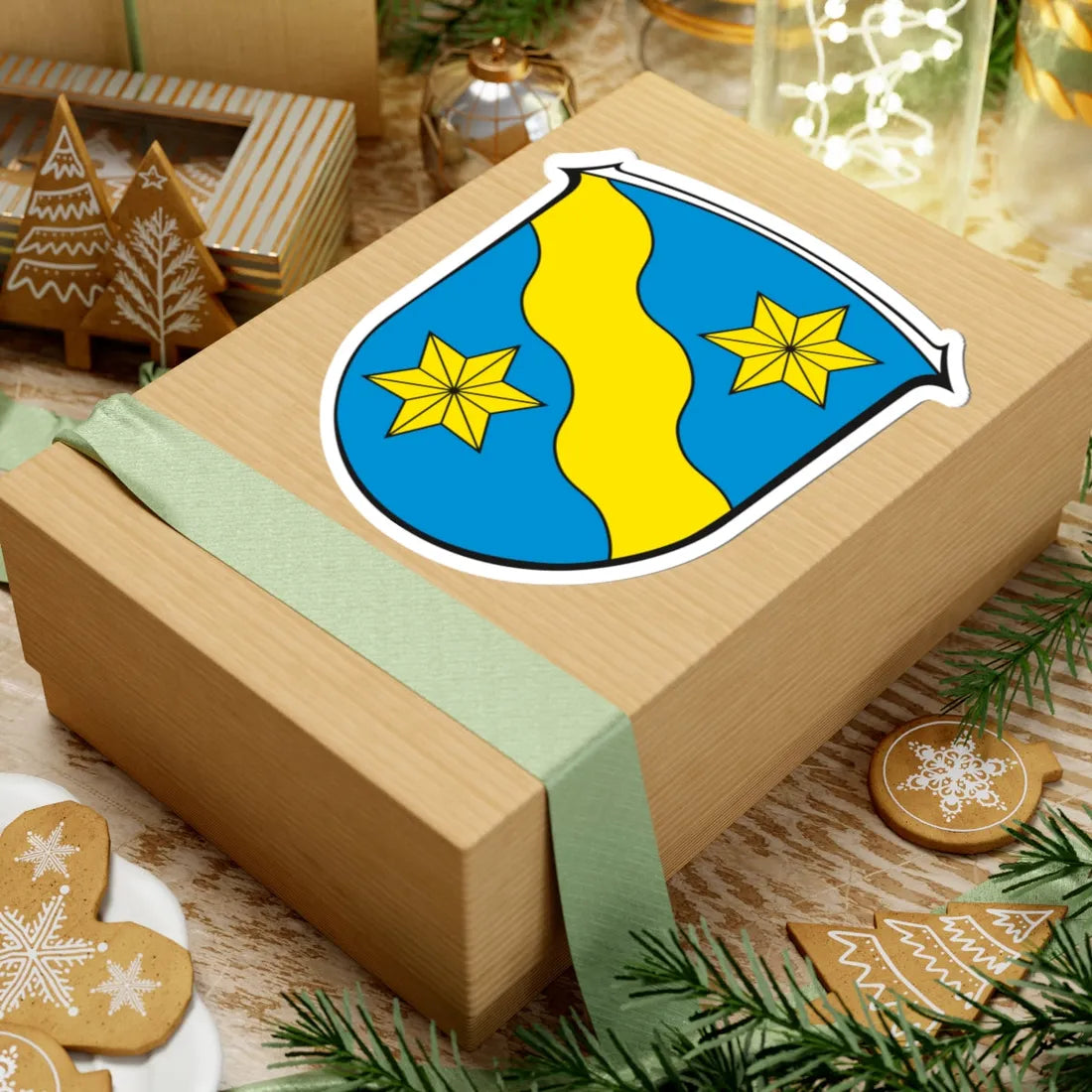 Wappen Fränkisch-Crumbach (Germany) (Coat of Arms) STICKER Vinyl Kiss-Cut Decal - The Sticker Space