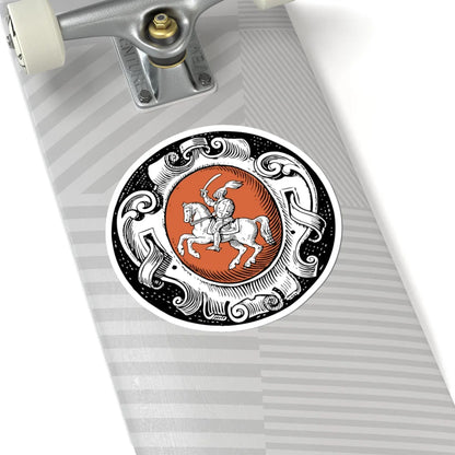 Wappen-Fürstenzug29 (Belarus) (Coat of Arms) STICKER Vinyl Kiss-Cut Decal - The Sticker Space