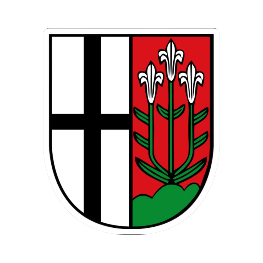 Wappen Fulda ohne Krone (Germany) (Coat of Arms) STICKER Vinyl Kiss-Cut Decal 2 Inch White - The Sticker Space