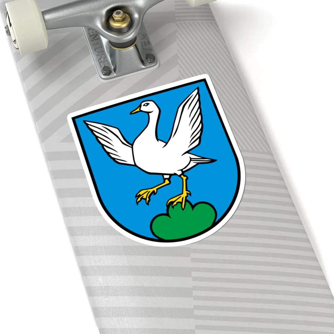 Wappen Gansingen (Switzerland) (Coat of Arms) STICKER Vinyl Kiss-Cut Decal - The Sticker Space