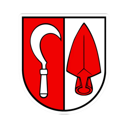 Wappen Gebenstorf AG (Switzerland) (Coat of Arms) STICKER Vinyl Kiss-Cut Decal 2 Inch White - The Sticker Space