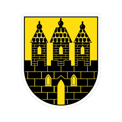 Wappen Geithain (Germany) (Coat of Arms) STICKER Vinyl Kiss-Cut Decal 4 Inch White - The Sticker Space