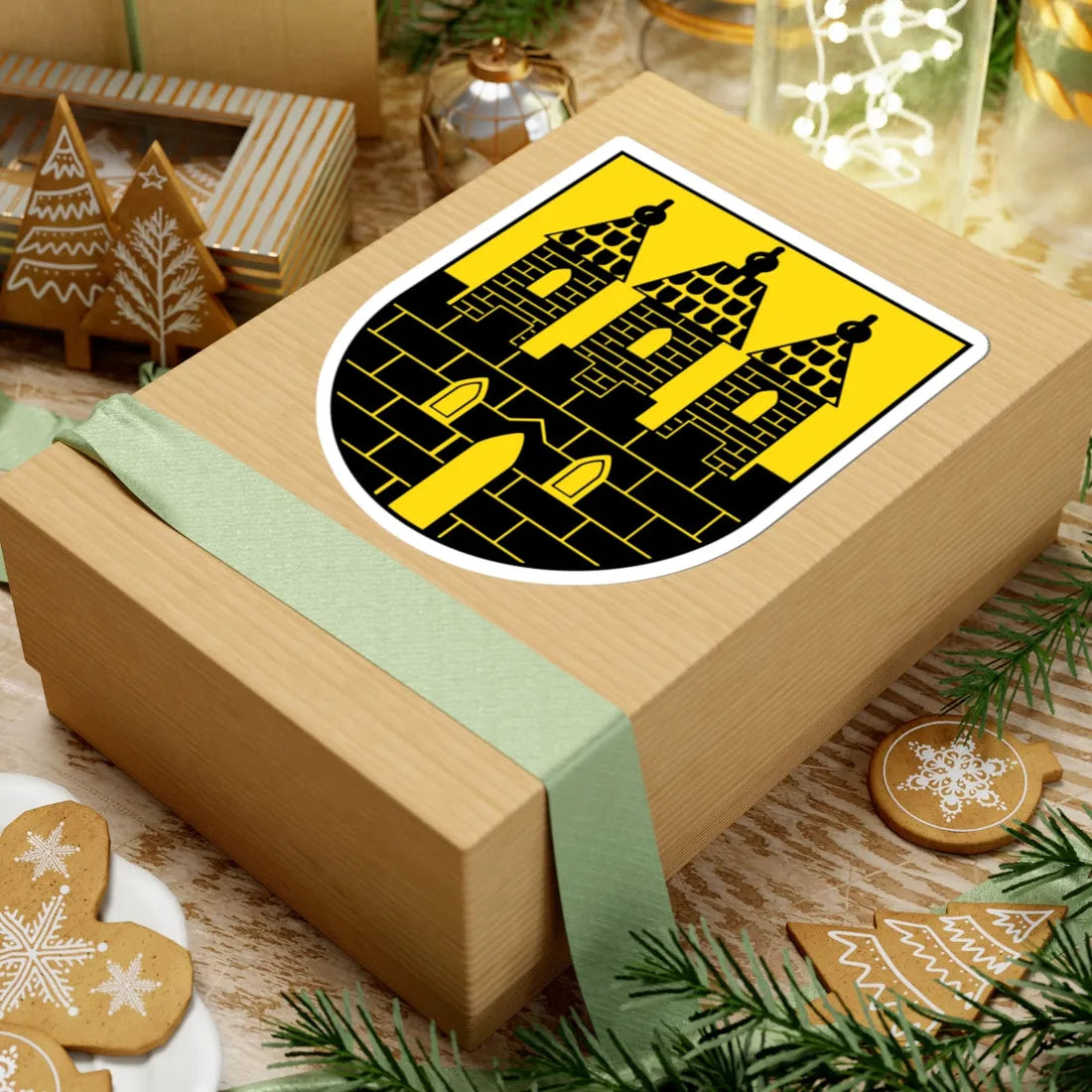 Wappen Geithain (Germany) (Coat of Arms) STICKER Vinyl Kiss-Cut Decal - The Sticker Space