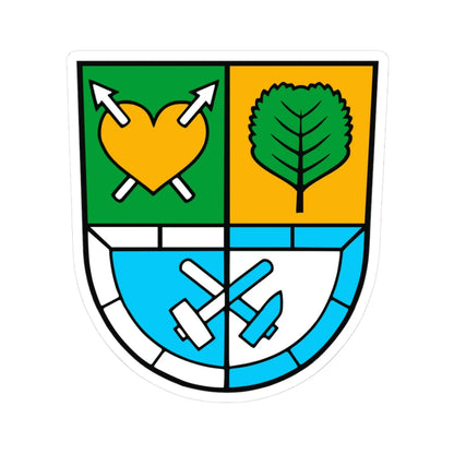 Wappen Gemeinde Bösenbrunn (Germany) (Coat of Arms) STICKER Vinyl Kiss-Cut Decal 3 Inch White - The Sticker Space