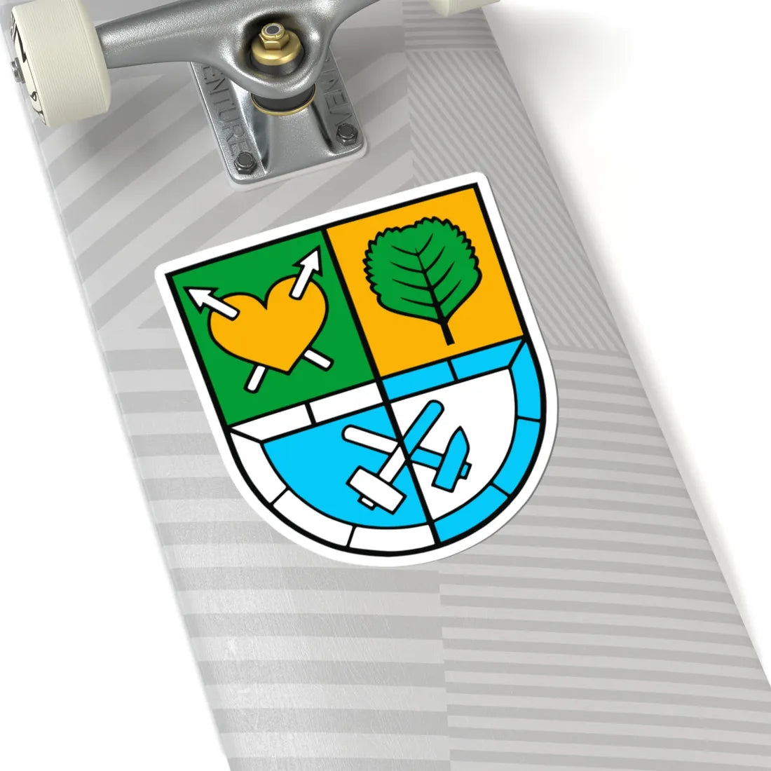 Wappen Gemeinde Bösenbrunn (Germany) (Coat of Arms) STICKER Vinyl Kiss-Cut Decal - The Sticker Space