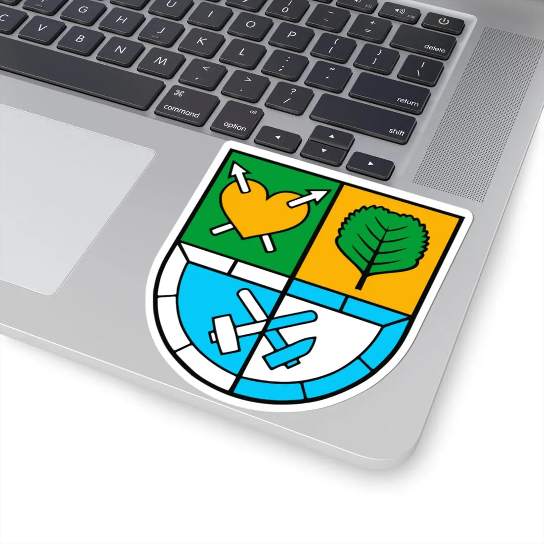 Wappen Gemeinde Bösenbrunn (Germany) (Coat of Arms) STICKER Vinyl Kiss-Cut Decal - The Sticker Space