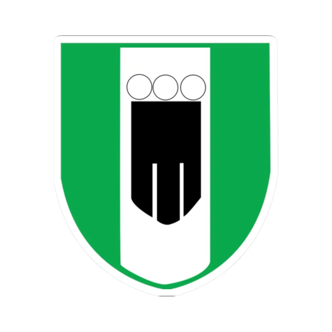 Wappen Gemeinde Buchs SG (Switzerland) (Coat of Arms) STICKER Vinyl Kiss-Cut Decal 2 Inch White - The Sticker Space