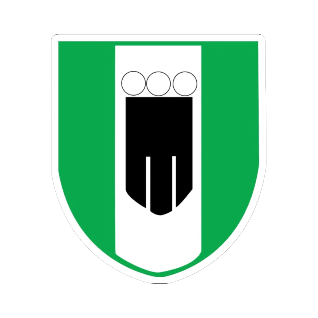 Wappen Gemeinde Buchs SG (Switzerland) (Coat of Arms) STICKER Vinyl Kiss-Cut Decal 6 Inch White - The Sticker Space