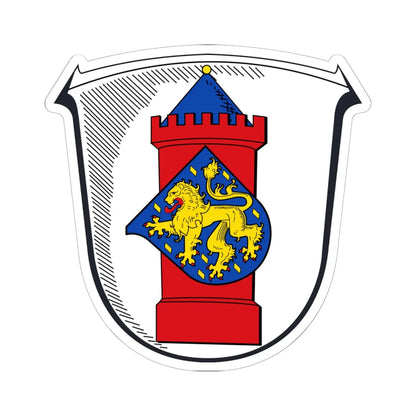 Wappen Gemeinde Hünfelden (Germany) (Coat of Arms) STICKER Vinyl Kiss-Cut Decal 6 Inch White - The Sticker Space
