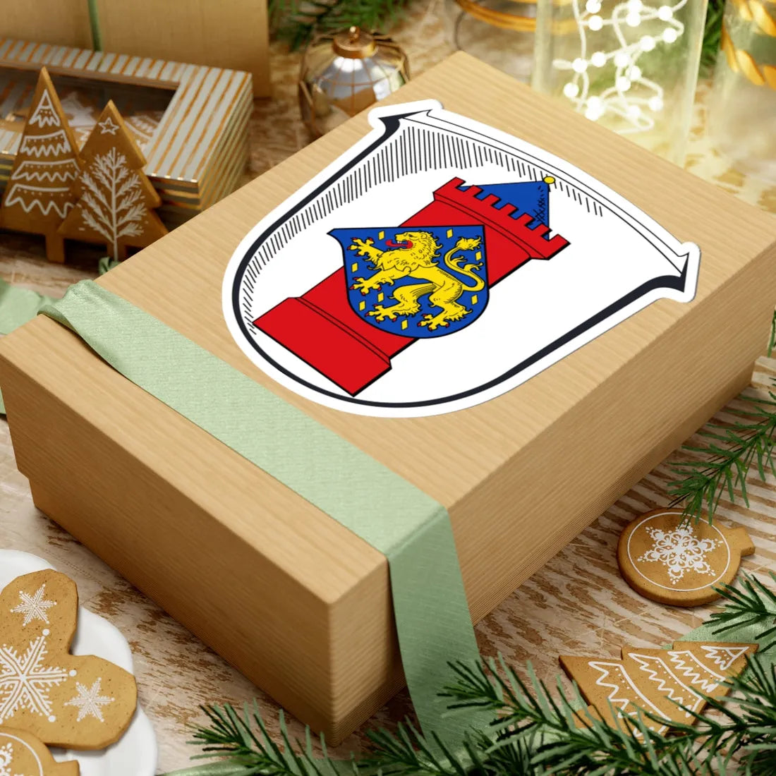 Wappen Gemeinde Hünfelden (Germany) (Coat of Arms) STICKER Vinyl Kiss-Cut Decal - The Sticker Space