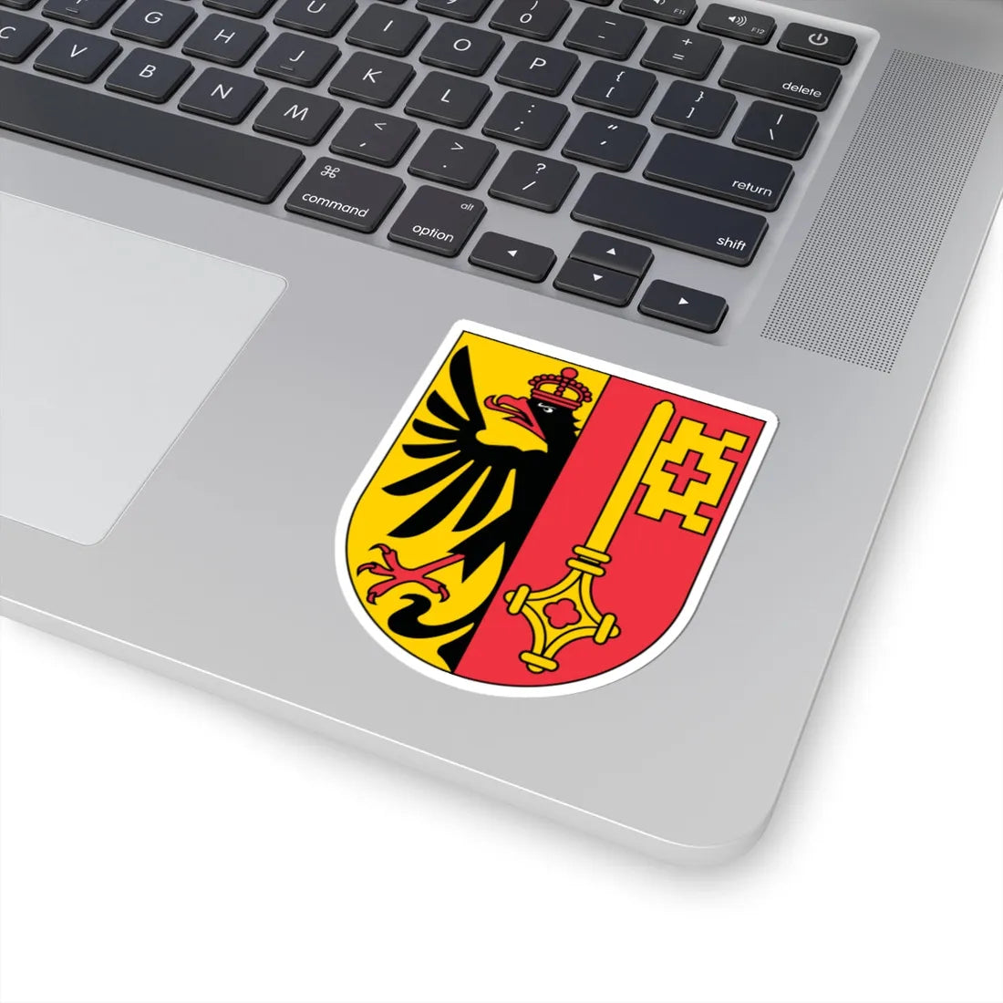 Wappen Genf matt (Switzerland) (Coat of Arms) STICKER Vinyl Kiss-Cut Decal - The Sticker Space