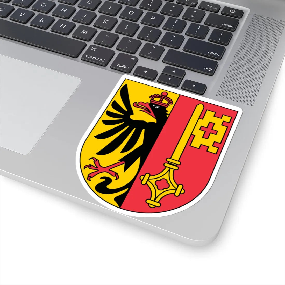 Wappen Genf matt (Switzerland) (Coat of Arms) STICKER Vinyl Kiss-Cut Decal - The Sticker Space