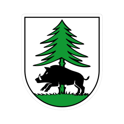 Wappen Geringswalde (Germany) (Coat of Arms) STICKER Vinyl Kiss-Cut Decal 3 Inch White - The Sticker Space