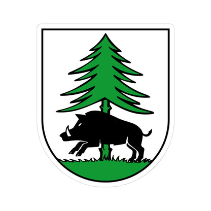 Wappen Geringswalde (Germany) (Coat of Arms) STICKER Vinyl Kiss-Cut Decal 4 Inch White - The Sticker Space