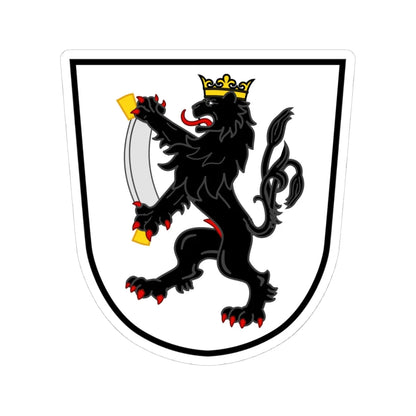Wappen Gesellschaft zu Ober-Gerwern by Robbie Conceptuel (Switzerland) (Coat of Arms) STICKER Vinyl Kiss-Cut Decal 4 Inch White - The Sticker Space