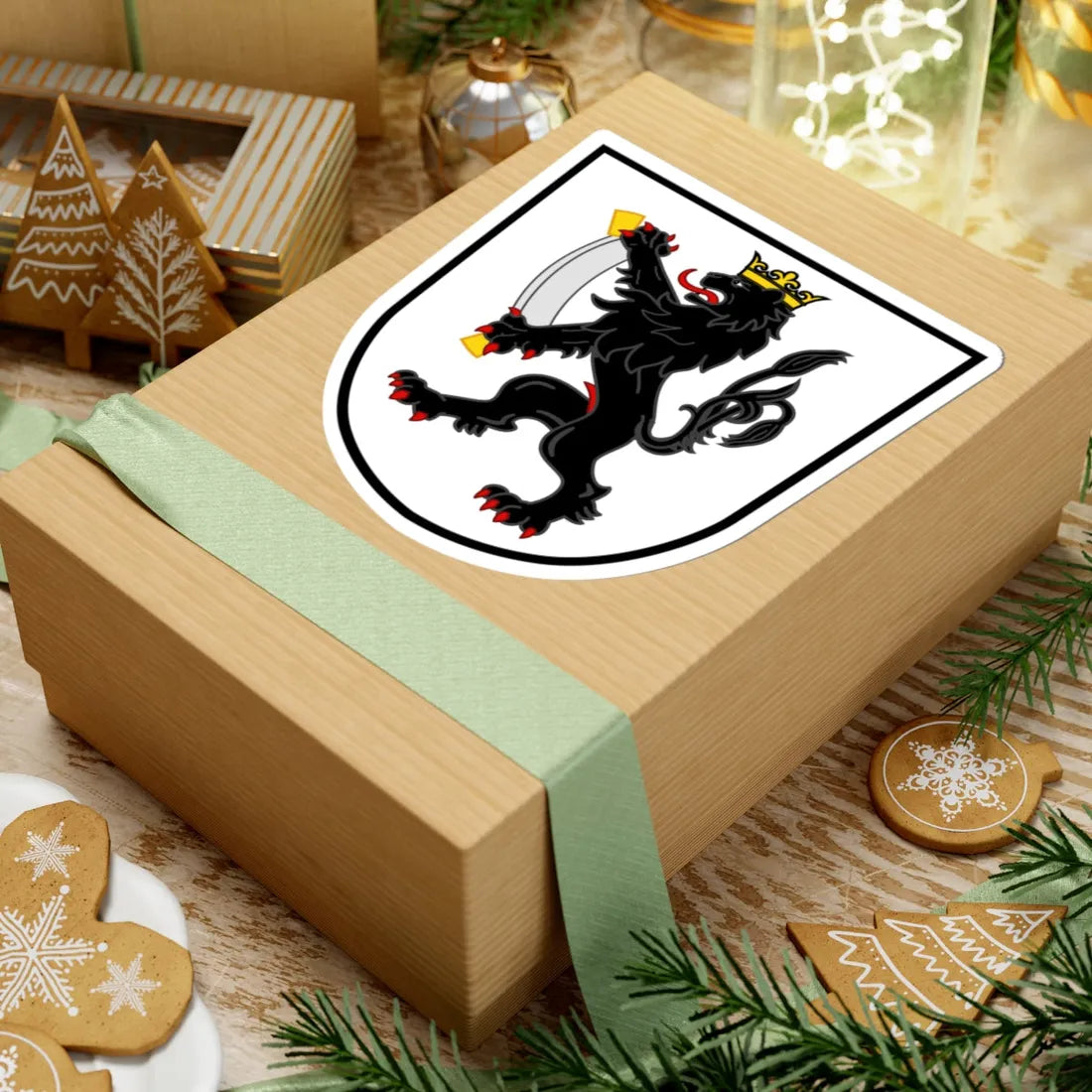 Wappen Gesellschaft zu Ober-Gerwern by Robbie Conceptuel (Switzerland) (Coat of Arms) STICKER Vinyl Kiss-Cut Decal - The Sticker Space