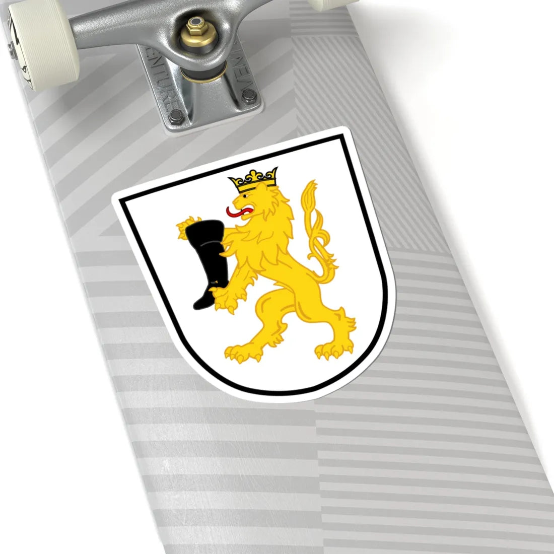 Wappen Gesellschaft zu Schuhmachern by Robbie Conceptuel (Switzerland) (Coat of Arms) STICKER Vinyl Kiss-Cut Decal - The Sticker Space