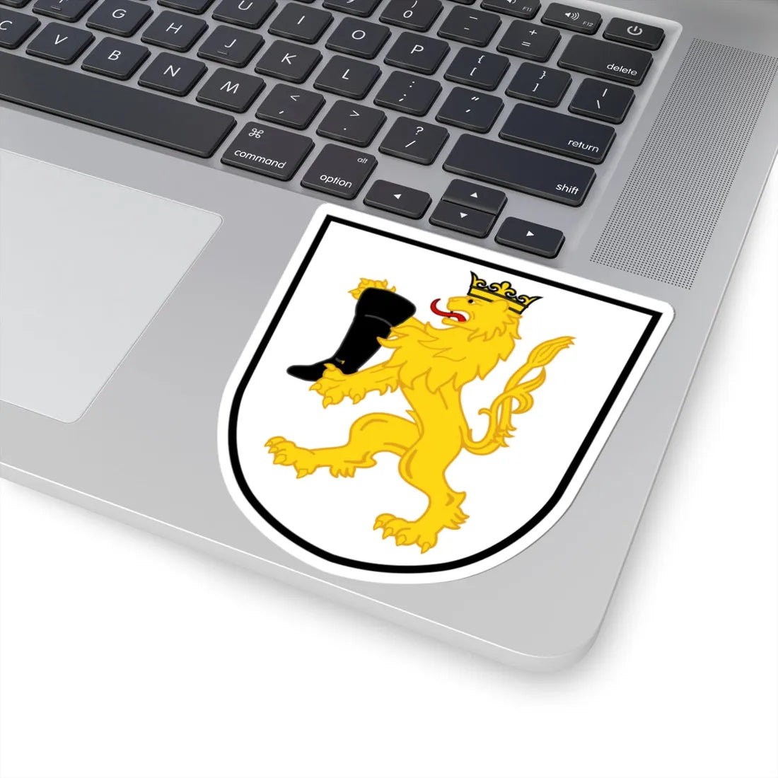Wappen Gesellschaft zu Schuhmachern by Robbie Conceptuel (Switzerland) (Coat of Arms) STICKER Vinyl Kiss-Cut Decal - The Sticker Space