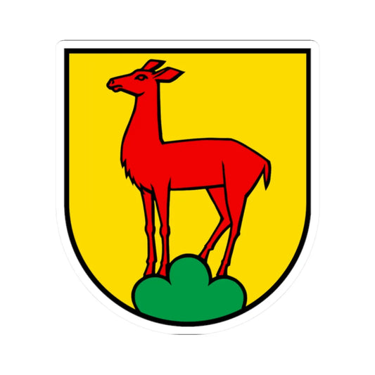 Wappen Gipf-Oberfrick (Switzerland) (Coat of Arms) STICKER Vinyl Kiss-Cut Decal 2 Inch White - The Sticker Space