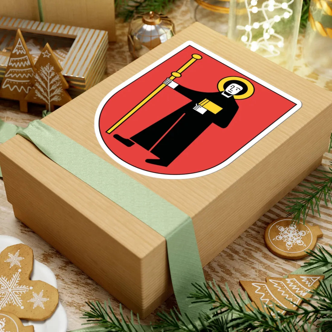 Wappen Glarus matt (Switzerland) (Coat of Arms) STICKER Vinyl Kiss-Cut Decal - The Sticker Space