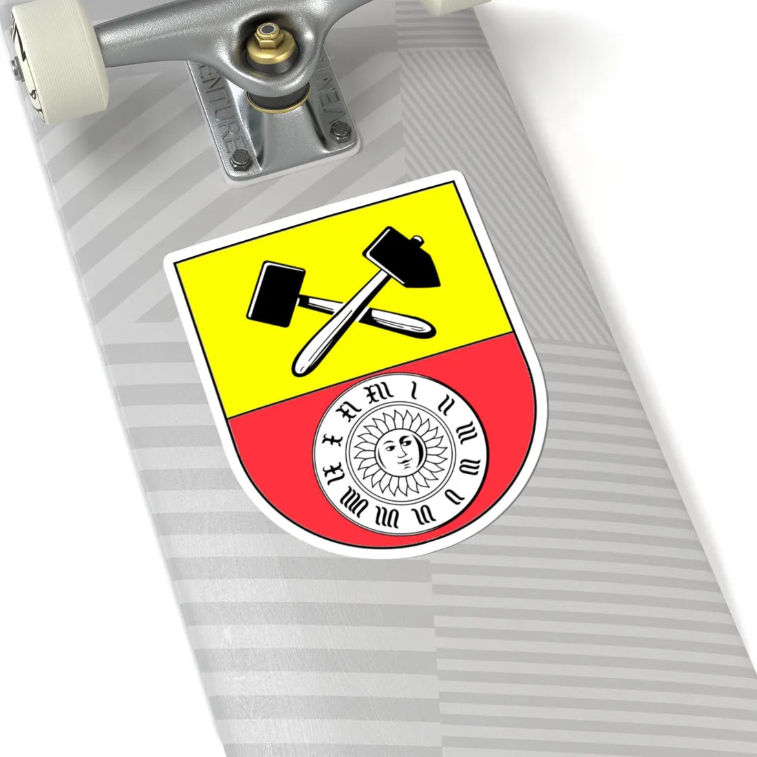 Wappen Glashütte Sachsen (Germany) (Coat of Arms) STICKER Vinyl Kiss-Cut Decal - The Sticker Space