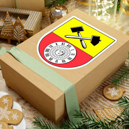 Wappen Glashütte Sachsen (Germany) (Coat of Arms) STICKER Vinyl Kiss-Cut Decal - The Sticker Space