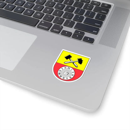 Wappen Glashütte Sachsen (Germany) (Coat of Arms) STICKER Vinyl Kiss-Cut Decal - The Sticker Space