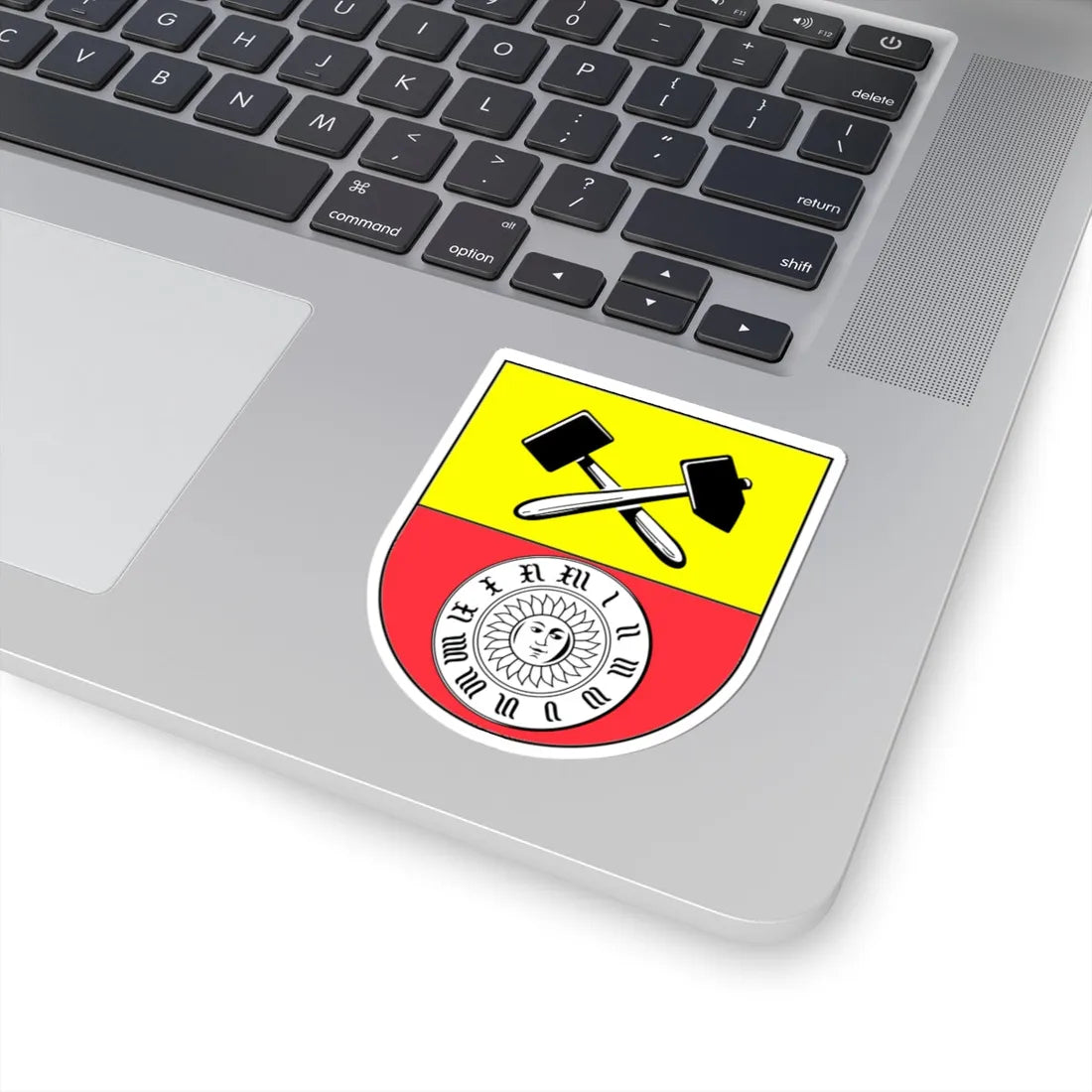 Wappen Glashütte Sachsen (Germany) (Coat of Arms) STICKER Vinyl Kiss-Cut Decal - The Sticker Space