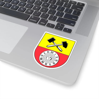 Wappen Glashütte Sachsen (Germany) (Coat of Arms) STICKER Vinyl Kiss-Cut Decal - The Sticker Space