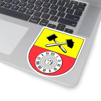 Wappen Glashütte Sachsen (Germany) (Coat of Arms) STICKER Vinyl Kiss-Cut Decal - The Sticker Space